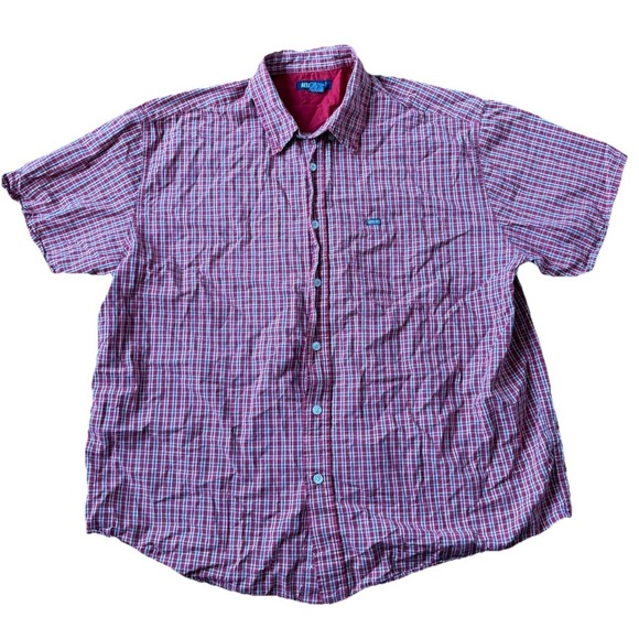 Aeropostale Other - VTG Aeropostale Shirt Men's XL Button Down Red Plaid Grunge 90s Short Sleeve